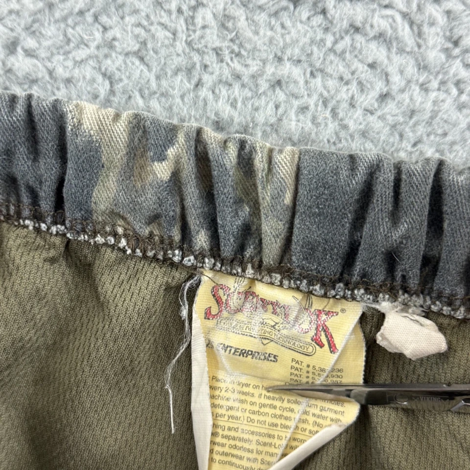Scent Blocker Camo Pants Mens XL Elastic Fleece Lined Hunting Mossy Oak Break Up - Image 4 of 4