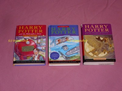 First Edition _ Harry Potter 1-3 _ Englische Hardcover-Ausgaben B-Ware