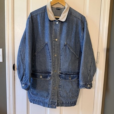 Vintage 1970s Memphis Denim Barn Jacket Womens Chore Coat Utility Wear EUC M