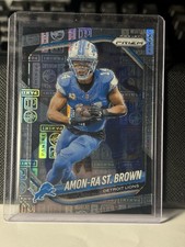 2025 Panini Prizm Numbered 5/20 Amon-Ra St. Brown Detroit Lions NFL Card