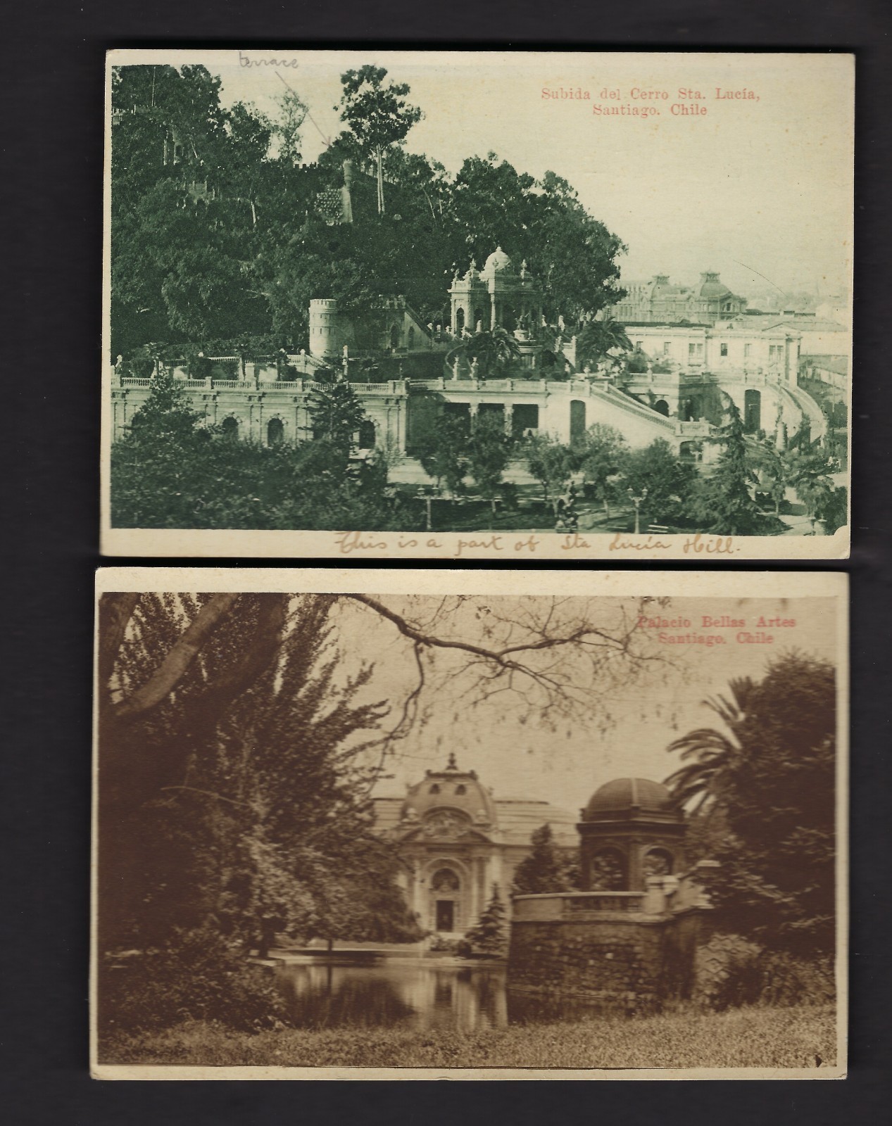 1925 SANTIAGO CHILE TARJETA POSTALS SENT IN COVER TO USA