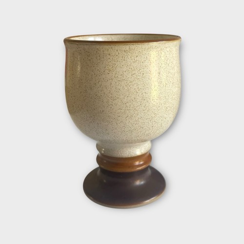 Copas de gres Denby Potters vintage con rueda - Juego de 5 | Beige con base marrón - Imagen 9 de 11