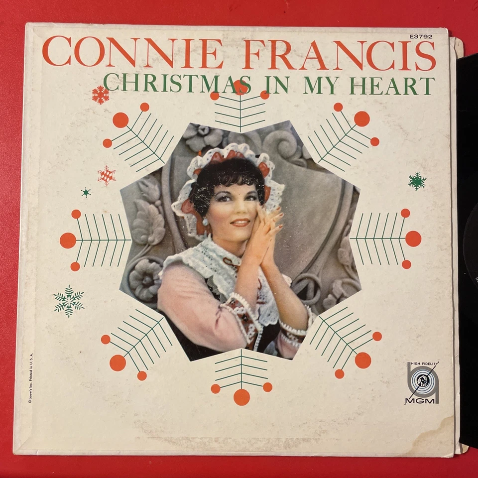 Connie Francis Christmas In My Heart LP MGM Mono 1st Press VG+!!!! Foto 2 de 4