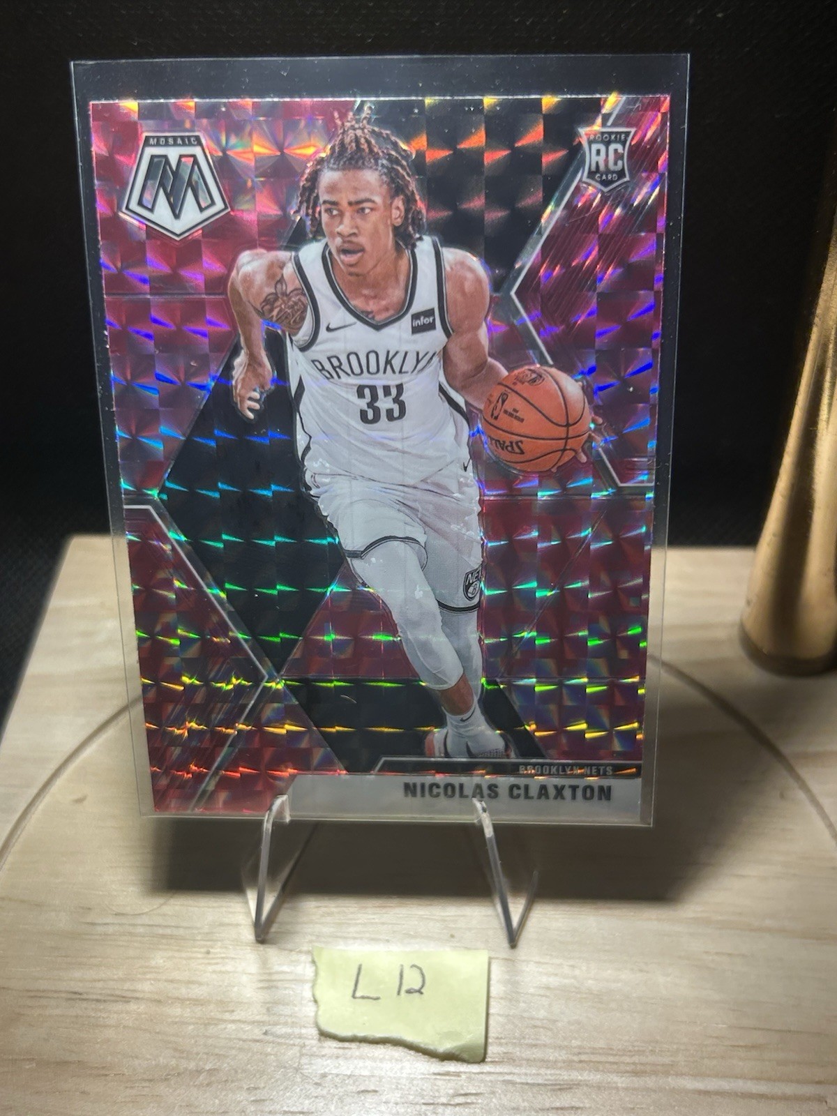 2019-20 Panini Mosaic Pink Camo Nicolas Claxton RC #236 *B*