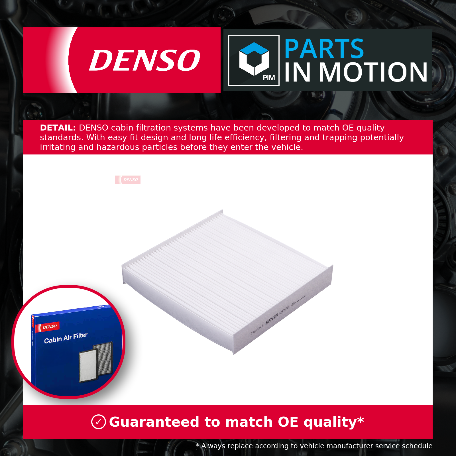 Pollen / Cabin Filter fits DACIA LOGAN Mk2 1.0 2016 on Denso Quality Guaranteed - Image 24