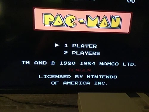 Nintendo NES Pac-Man Tengen CIB  Grey cart