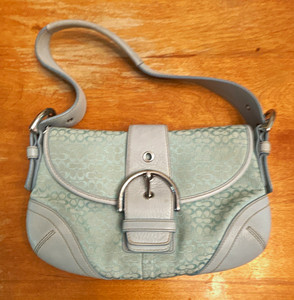 Coach Blue Signature Handbag | eBay