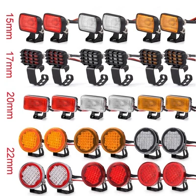 AXSPEED 15/17/20/22mm LED Dachlicht Scheinwerfer Spotlight fr RC 1/10 SCX10 TRX4