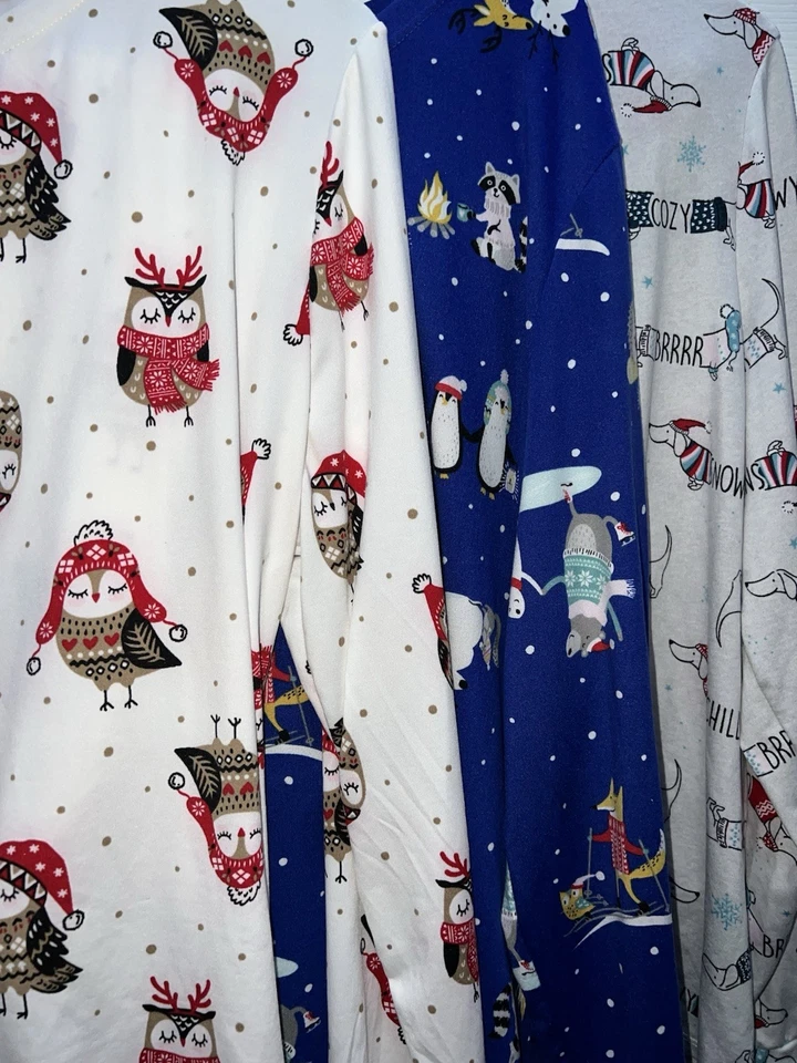 3 juegos de pijama Secret Treasures para mujer ligeros vacaciones Navidad 2 piezas L Foto 2 de 4