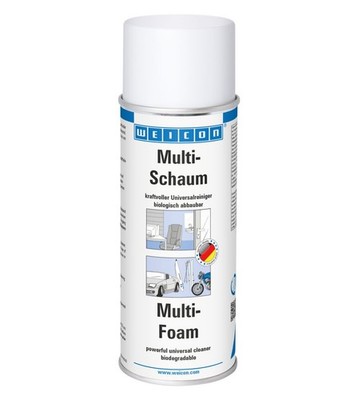 4 x WEICON Multischaum 400ml Schaumreiniger, Universalreiniger, Reinigungsspray