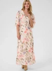Cream Hailey Maxi Dress Floral Print Rose Sepia Pink UK 12-14 / 40 - BNWT £90