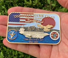 USS Kitty Hawk CV-63 Battle Cat Navy Ship Aircraft Carrier CPO Challenge Coin 🌊