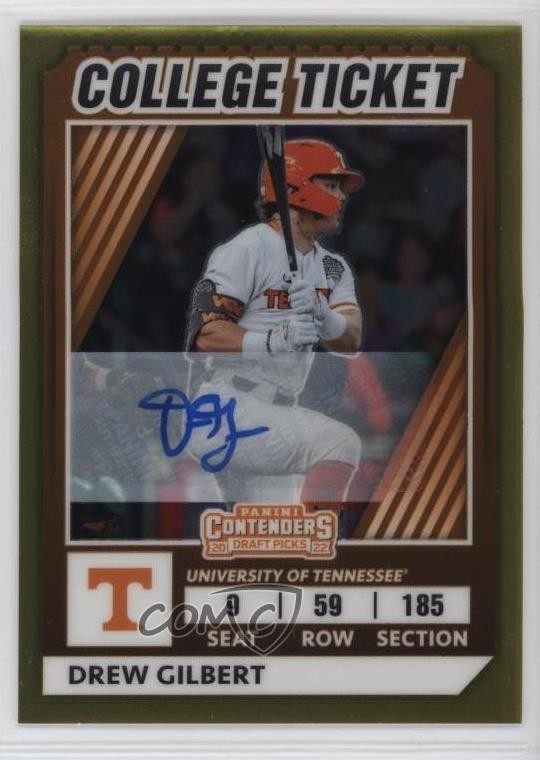 2022 Panini Elite Extra Edition Signatures 85/99 Drew Gilbert #CTO-20 Auto 0c2