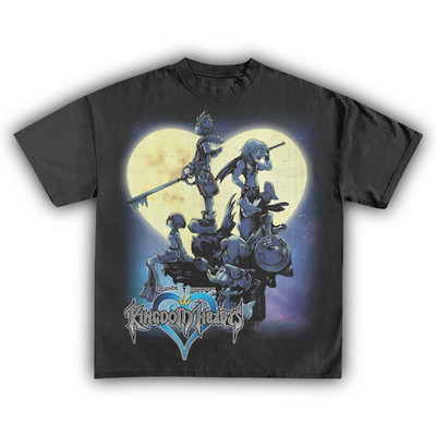 Kingdom Hearts T Shirt Disney Square Enix Game Graphic Tee S-5XL