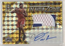 2016-17 Panini Spectra In the Zone Memorabilia Gold 10/10 Diamond Stone Auto tj0