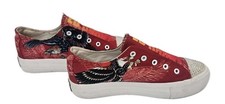 Ed Hardy Sneakers Men s 9 Low Top Red Eagle Poppy -111L