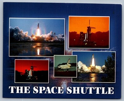 Postcard 2000s Space Shuttle NASA Launch Program Challenger Columbia