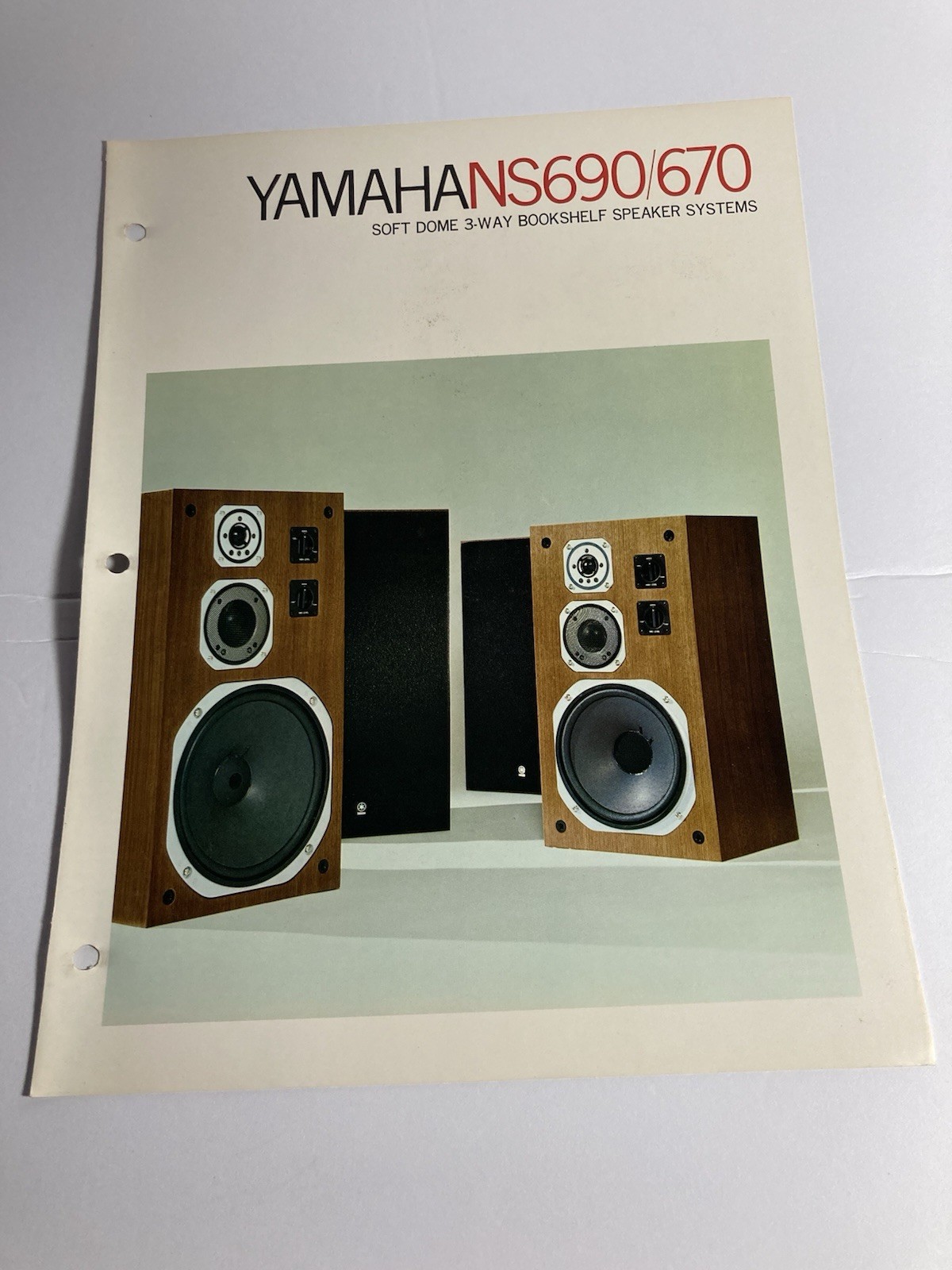 Yamaha NS690/670 Bookshelf Speaker Systems Original Brochure From Japan Rare