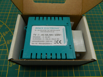 1x RINCK ELECTRONIC TV-I-AC5A.10V/TVIAC5A10V ISOLATION AMPLIFIER