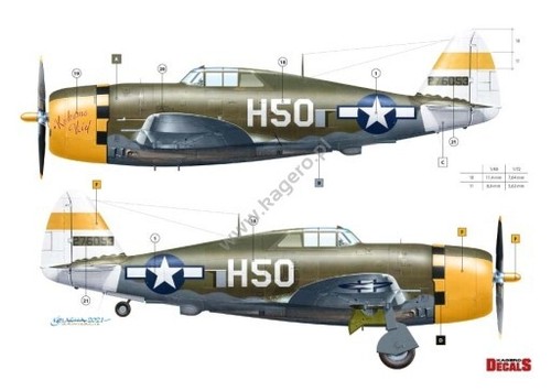 Kagero Decals 1/48 Republic Pacific Thunderbolts P-47D 3/4/16/23 WW2 Pt1 - Bild 5 von 6