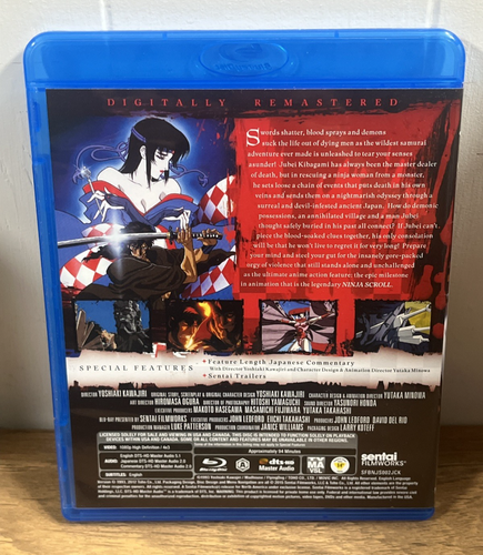 Ninja Scroll (Blu-ray) with Slipcover Sentai Filmworks Out of Print - Foto 4 di 10