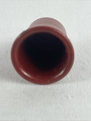 Paterson Savings Institution Vintage Thimble Plastic Promo Maroon - Picture 6 of 6