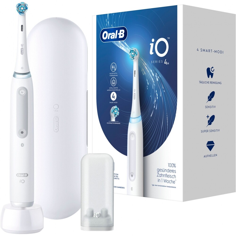 Oral-B iO Series 4 - Электрический таймер с белым магнитом-Технологичный таймер 17290₽