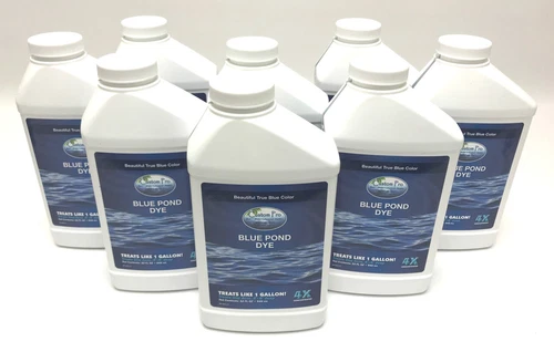 Custom Pro Blue Pond Dye 32 oz, 8-Pack - Super Concentrate Colorant