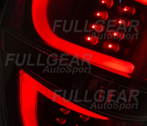 BLACK w/ CLEAR LENS FULL LED STYLE TAIL LIGHT PAIR SET FOR FORD F-150 2009-2014 - Foto 4 di 5