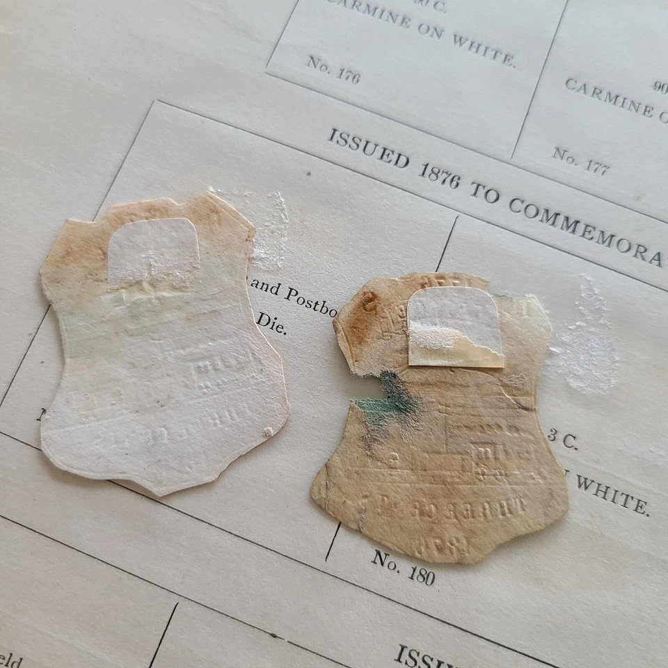 #217  #U218  2 Cent 3¢ 1876 Centennial stamped envelope Stamps - Image 4 of 4