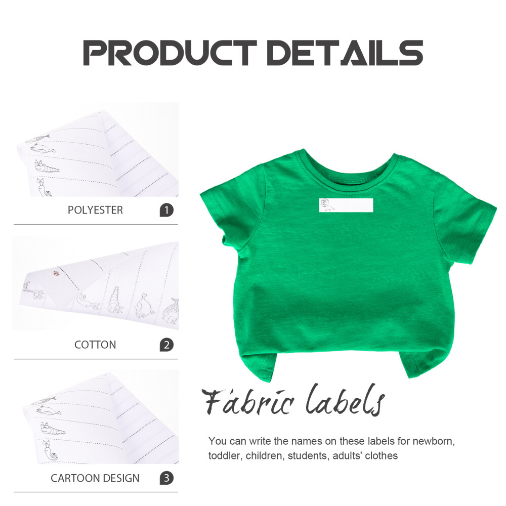 1 Roll of Iron On Name Labels for Clothing Sewing Name Labels Cartoon