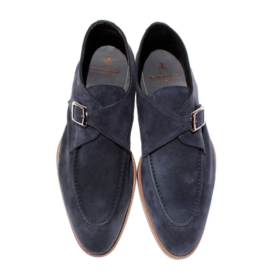 Di Bianco NWB Parma Suede Single Monk Strap Dress Shoes Size  display picture 3