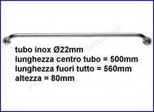 CORRIMANO TIENTIBENE MANIGLIA INOX 560mm ACCIAIO INOX AISI316 BARCA VELA NATANTE