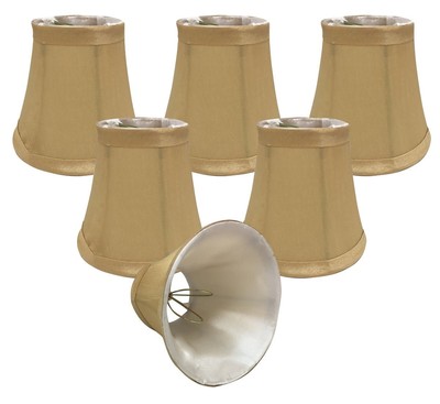 , Inc. Clip on Soft Bell Chandelier Lamp Shade Flame Clip Fitter, CSO-1025-5A...