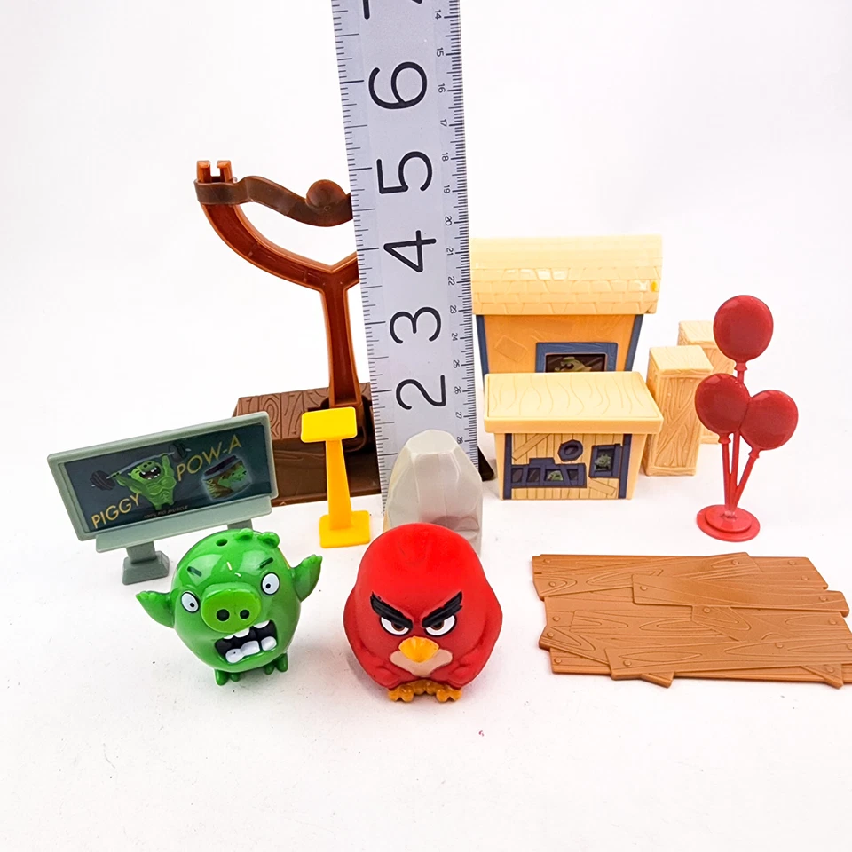 Angry Birds Pig City Strike Lote Lanzador y Piezas Mixtas Repuesto Incompleto Foto 2 de 4