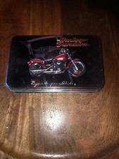 HARLEY-DAVIDSON PLAYING CARDS IN COLLECTIBLE TIN - 2 Decks - One Deck Open