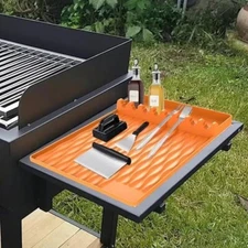 Silicone Griddle Tools Mat for Blackstone-Large Silicone Spatula Mat with Drip.