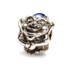 Trollbeads ~ Troll With Big Feet Bead with Dichroic Glass ~ 925 LAA