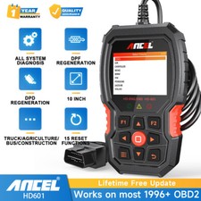 Ancel Hd601 Diesel Heavy Duty Truck Obd All System Diagnostic Tool Dpf Abs Reset