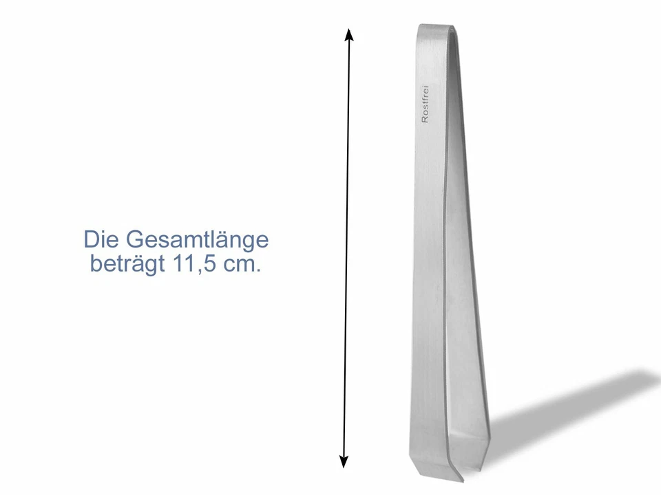 Profi Edelstahl-Koch-Pinzette Grätenpinzette Grätenzange Rostfrei 11,5 cm NEU - Bild 2 von 4