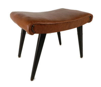 Vintage Footstool Ottoman Foot rest Bench poof Mid Century Modern