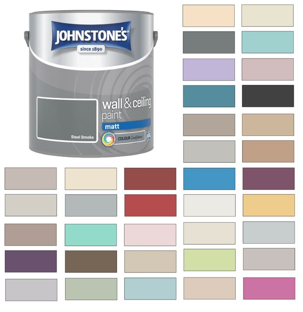 Johnstone's Wall & Ceiling 2.5L Matt Interior Paint Frosted Silver