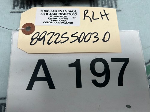 07-09 LEXUS LS460 REAR LEFT DRIVER SIDE MULTIPLEX DOOR MODULE OEM - Picture 2 of 7