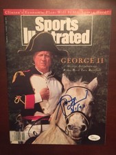 George Steinbrenner Signed Sports Illustrated No Label News Stand Issue JSA COA