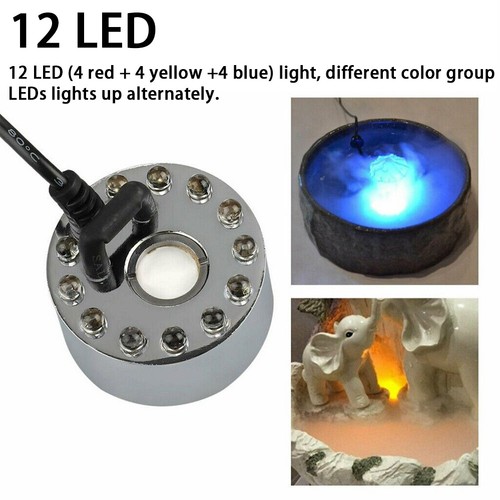 12 LED Mist Maker Fogger Mister Fogger Fountain Pond Air Humidifier Atomizer US - Picture 9 of 25