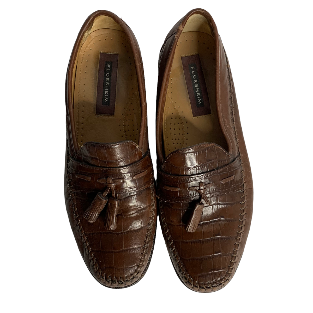 Florsheim Pisa Moc Toe Tassel Dress Loafers Mens 9.5 Brown 