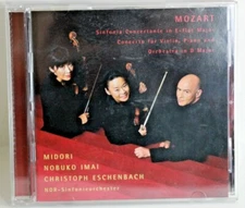 Mozart: Sinfonia Concertante E-flat Major.Midori/Imai NDR Eschenbach  Like New 