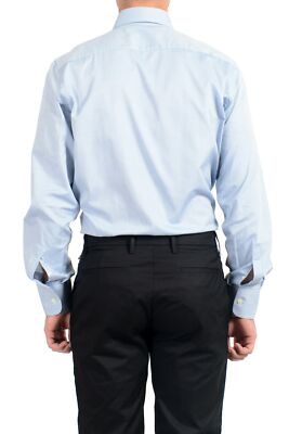 Chemise Habillée Bleue Dolce&Gabbana Taille US 15,75 (IT 40) - 100% Coton, Manches Longues, Neuve Avec étiquettes