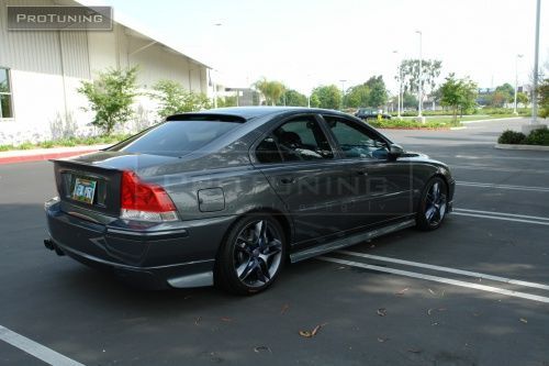 R Design Rear Bumper Spoiler Addon Diffuser Skirt For Volvo S60 2004-2010 - Picture 2 of 12