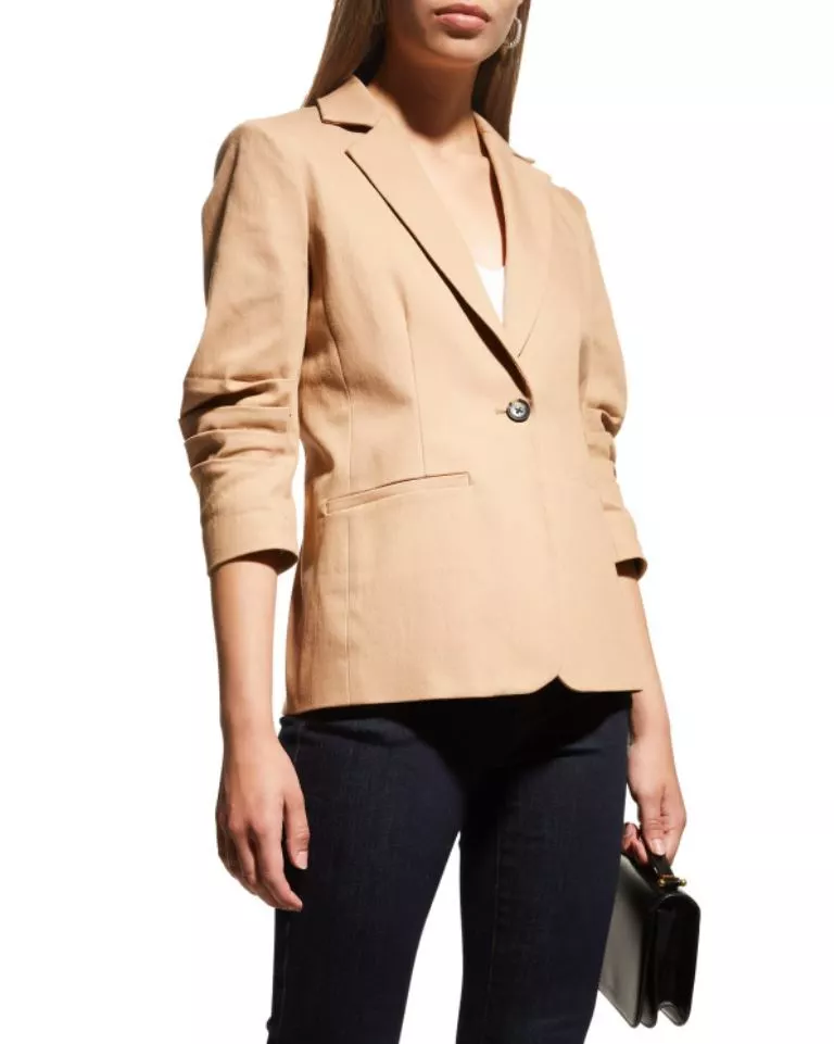 Three quarter deals sleeve blazer
